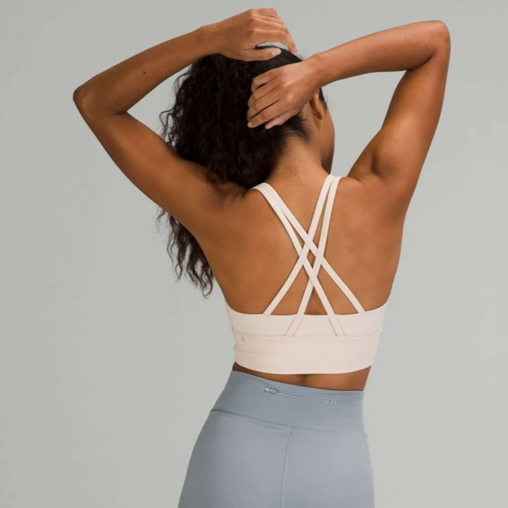 EUC energy longline bra ribbed chantilly size 6 lululemon - Picture 9 of 14